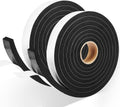 2 Rolls Weather Stripping Door Seal, 1''W x 3/8'' T Foam Tape Single Sided, Adhesive Closed Cell