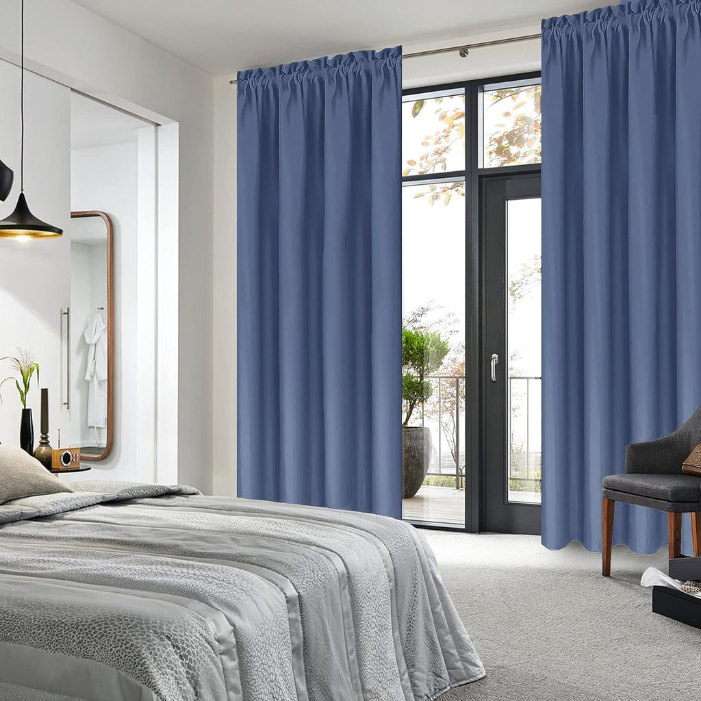 DWCN Blackout Curtains – Thermal Insulated, Energy Saving & Noise Reducing Bedroom and Living Room