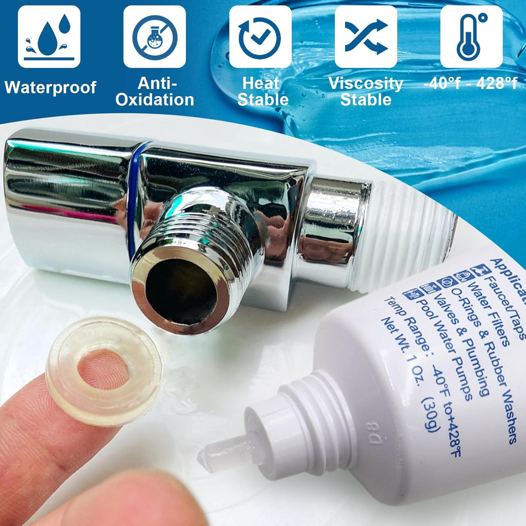Plumbers O Rings Silicon Grease Tube for Pool Lube Pumps & Filters Rubber Seals Faucet Valve