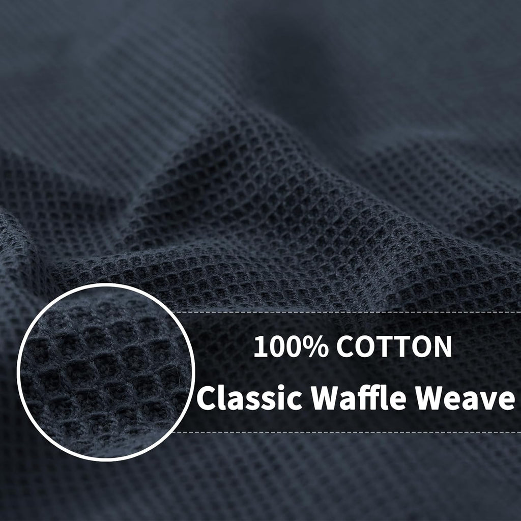 Homaxy 100% Cotton Waffle Weave Kitchen Towels - 6 Pack Soft and Absorbent Dish Towels - 16 x 26