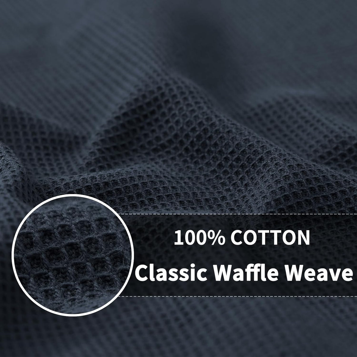 Homaxy 100% Cotton Waffle Weave Dish Cloths - 8 Pack Soft and Absorbent Dish Towels - 12 x 12