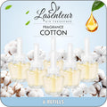 LASENTEUR Plug in Scented Oil Refill, 6 ct, Cotton Scent Long-Lasting Natural Fragrance for Home