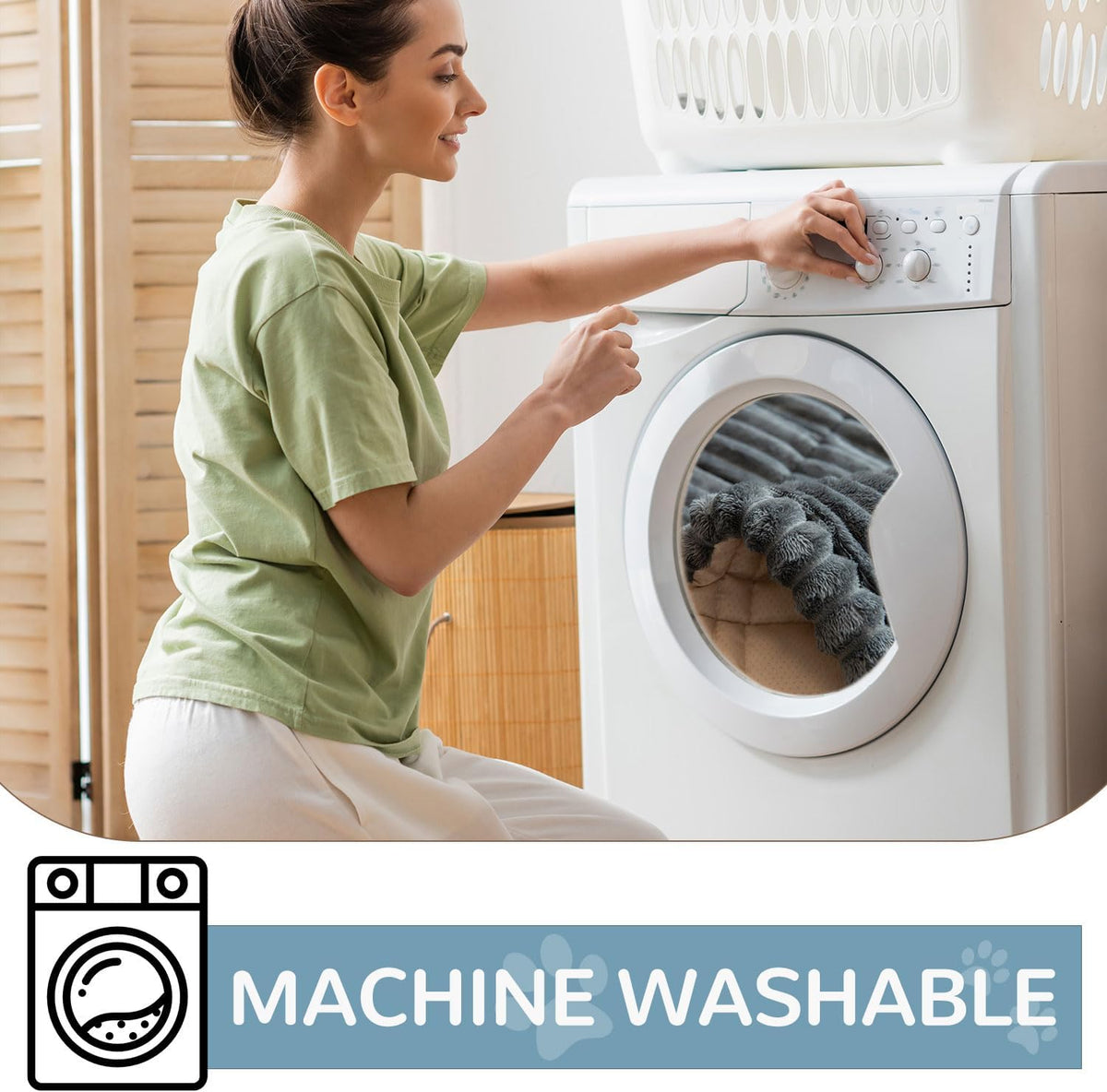 OTOB Couch Covers for 3 Cushion Sofa Pet Friendly, Plush Fuzzy Non Slip Sofa Covers Washable, Soft