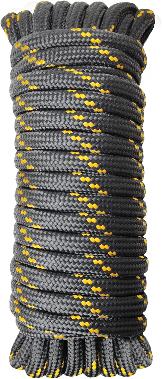 Diamond Braided Polypropylene Rope Nylon Rope Mix Thick Heavy Duty Ropes 1/2 inch 50ft High