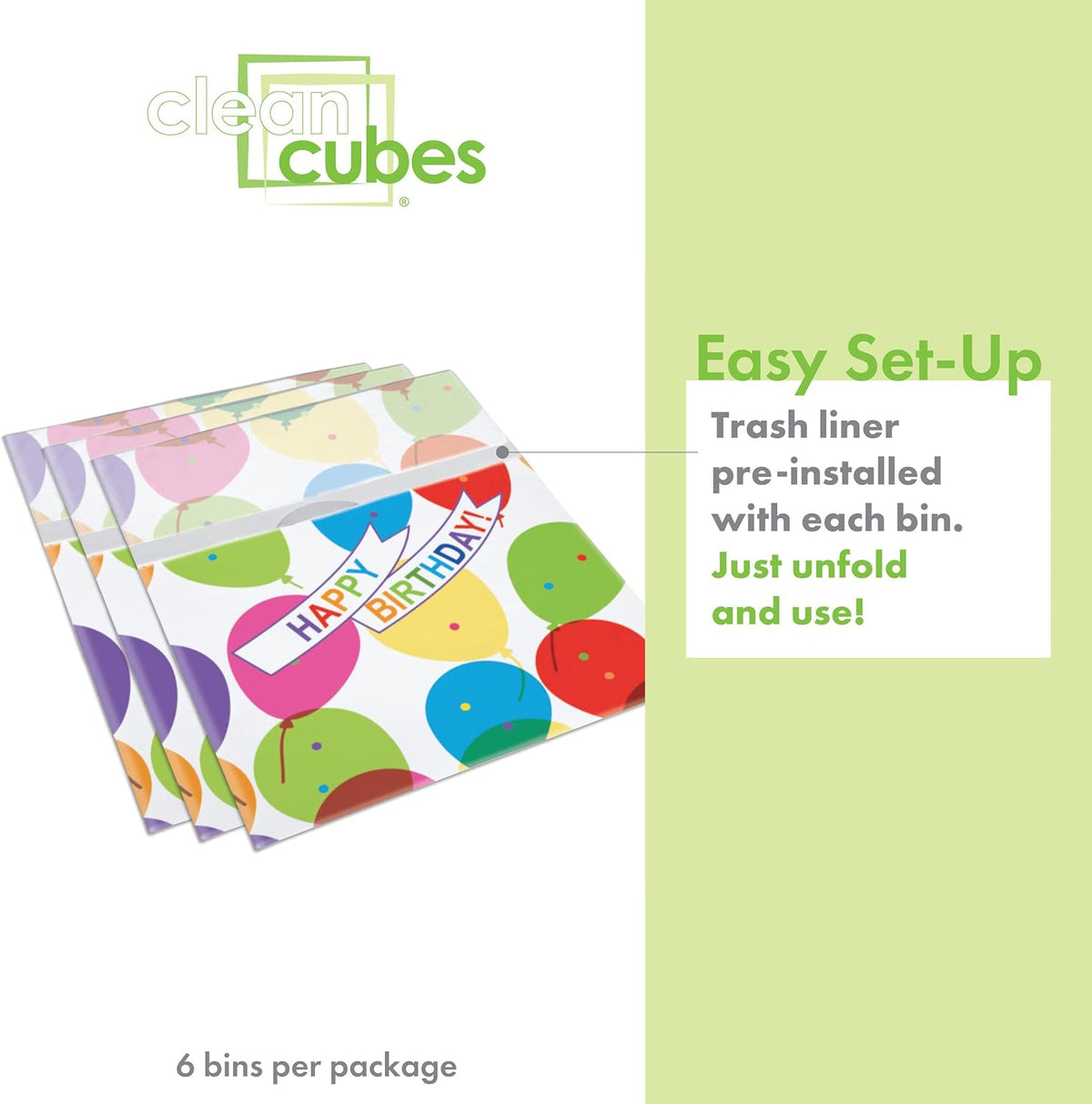 13 Gallon Disposable Pop-Up Trash Cans (6-Pack) with Fitted Bags – Foldable Garbage & Recycling