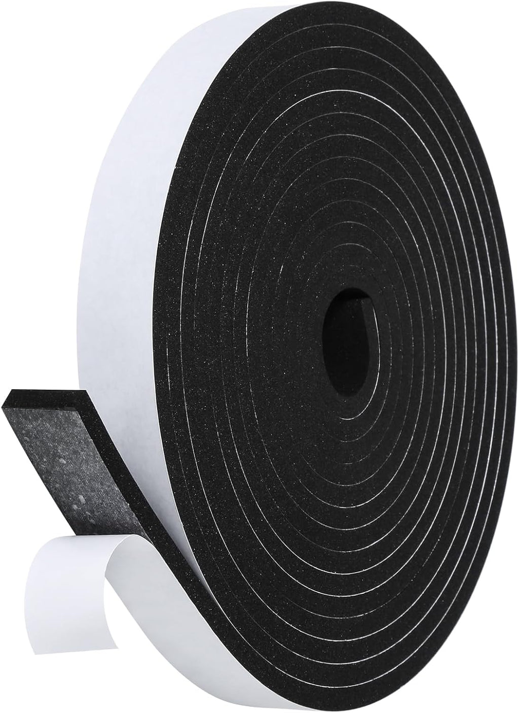 Weather Stripping Door Seal Strip- 1 Inch X 1/4 Inch X 16Feet, Strong Adhesive, Lightproof