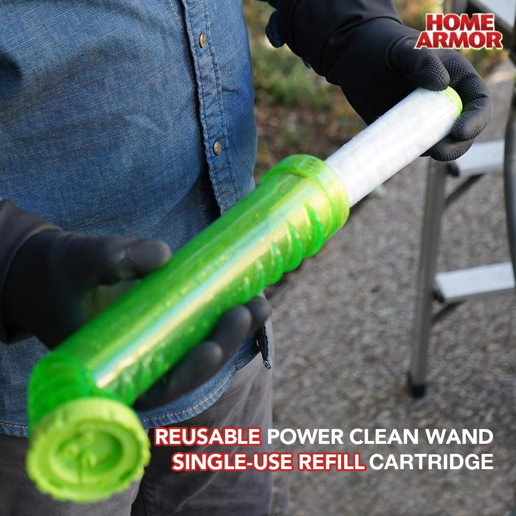 Home Armor Power Clean Wand, Outdoor Cleaning System, Blasts Away Stains from Mold, Mildew, Algae