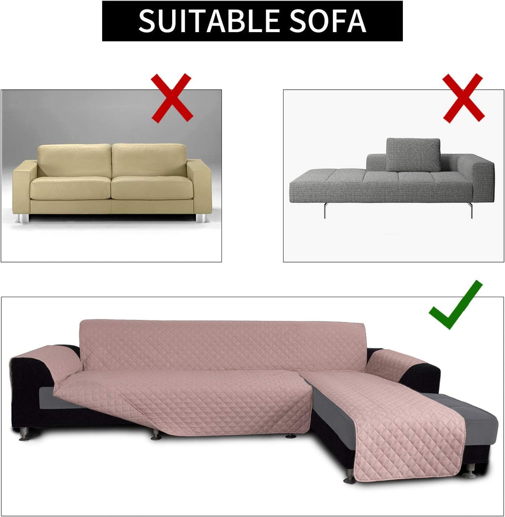 Easy-Going Sofa Slipcover L Shape Sofa Cover Sectional Couch Cover Furniture Protector Mat for Pets