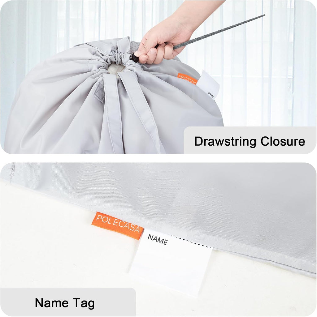 Polecasa Heavy Duty Large Laundry Bag with 130gsm Tear Resistant Fabric and Handles, Easy to Carry