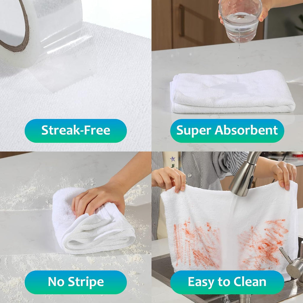 Newwiee 3 Pcs Extra Large Microfiber Cleaning Cloth 30" x 20" Washable Reusable Microfiber Towel
