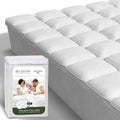 Beckham Hotel Collection King Size Mattress Pad (Extra Padded) & Protector Hybrid - Quilted Pillow