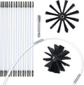 HOKLNUSE Dryer Vent Cleaner Kit Chimney Sweep Cleaning Tools Pellet Stove Cleaner Kit Air Dryer