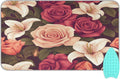 Roses and Lily Flowers Ironing Mat Thickened Ironing Blanket Travel Portable Double-Side Using