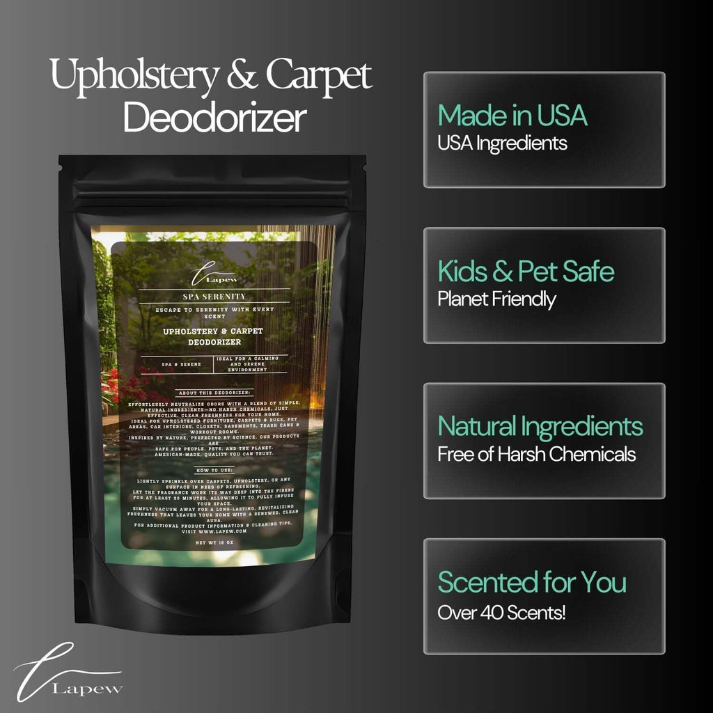 Spa Serenity Carpet Freshener Powder 16 oz | Powerful Odor Eliminator for Home | Upholstery