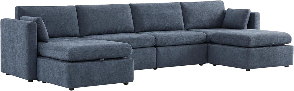 CHITA Oversized Modular Sectional Fabric Sofa Set, FSC Certified Extra Large U Shaped Couch