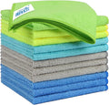HOMEXCEL Microfiber Cleaning Cloth 12 Pack, 12.5 x 12.5 Inch Microfiber Towels for Cars, Ultra
