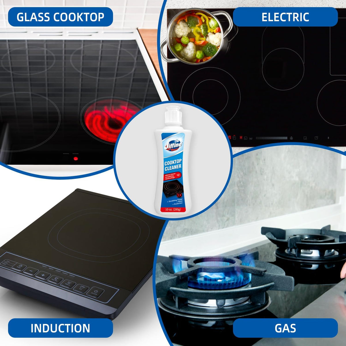 Glass Cooktop&Stove To Cleaner& Multi-Purpose Kitchen Cleaner-10 oz Professional Strength Formula