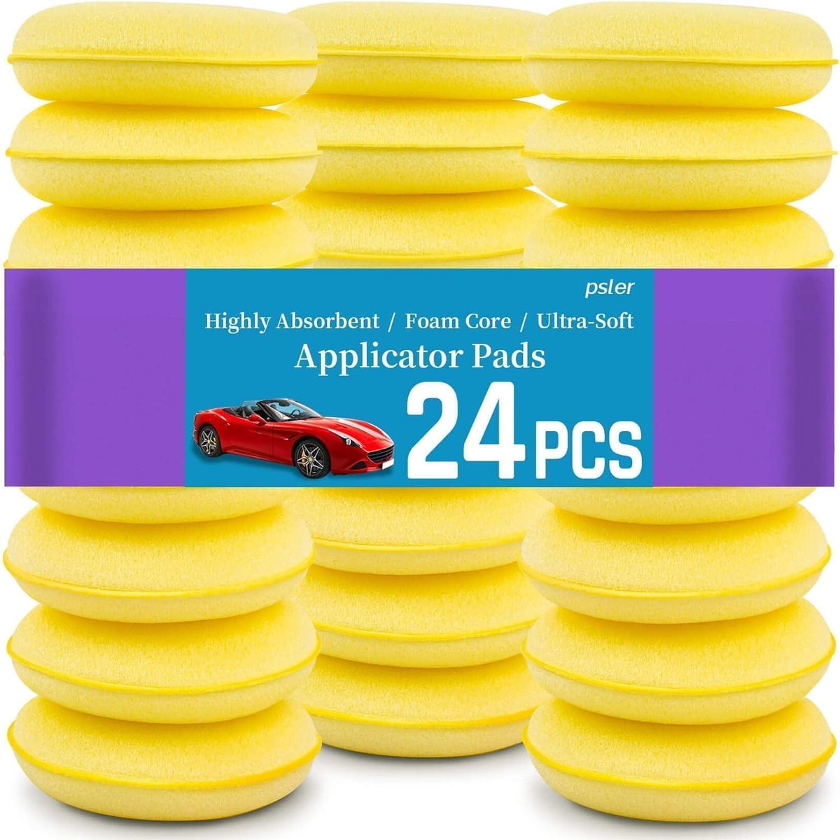 psler Foam Car Wax Applicator Pad Foam Applicator Pads Detailing Round 4 inch Polishing Sponges for