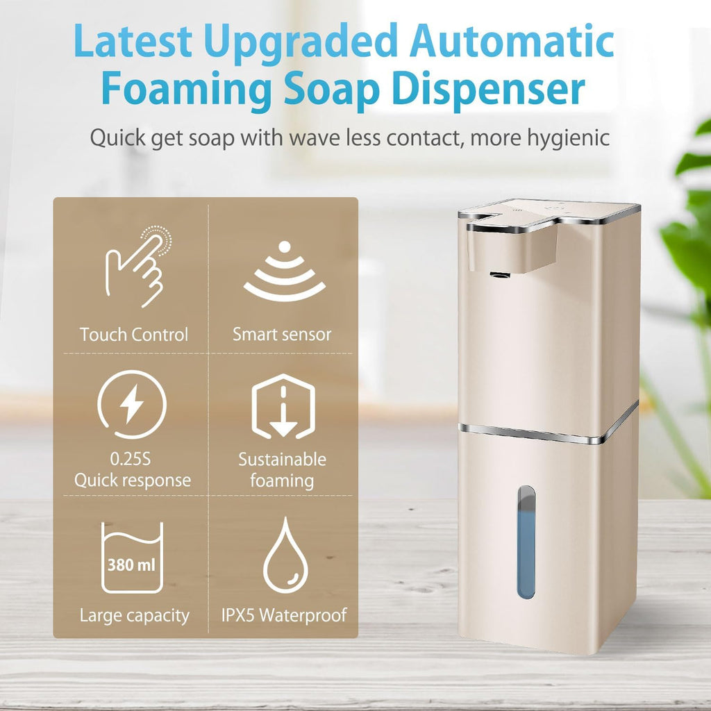Automatic Soap Dispenser Touchless Foaming Soap Dispenser 300ml/12.8oz Rechargeable, Wall Mounted 4