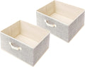 Storage Baskets, 15.7 Inch Woven Fabric Bins, Storage Cubes with Reinforced Handles, Organizer Bins