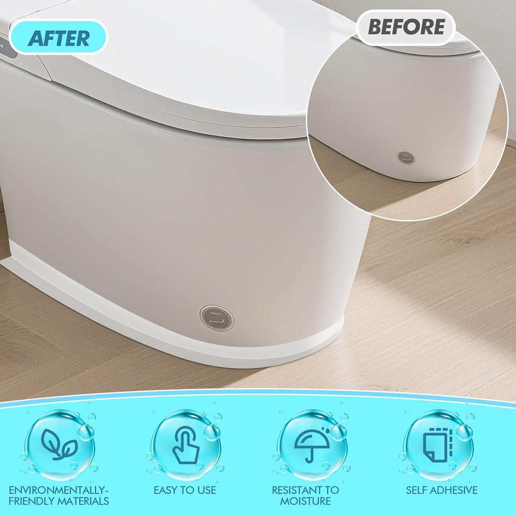 Maitys White Caulk Tape Waterproof Self Adhesive 12 Roll White Caulking Sealant Strips Bathroom