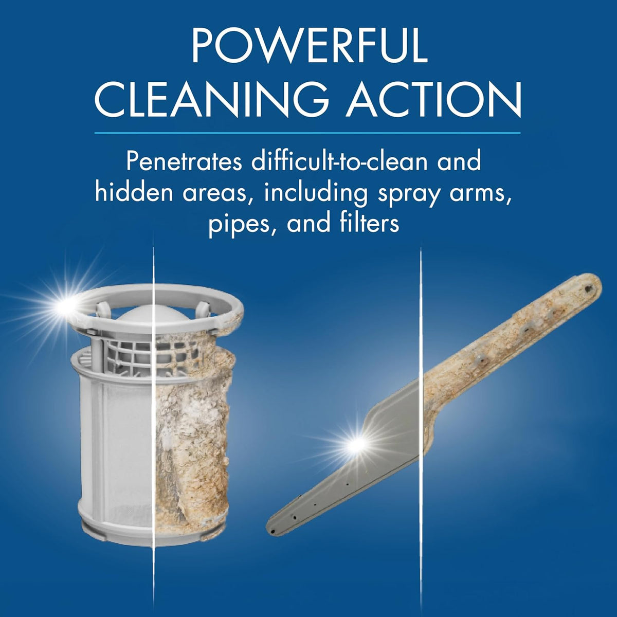 Glisten Dishwasher Cleaner, Removes Limescale, Rust, Buildup, and Grease, Lemon Scent, Made in the