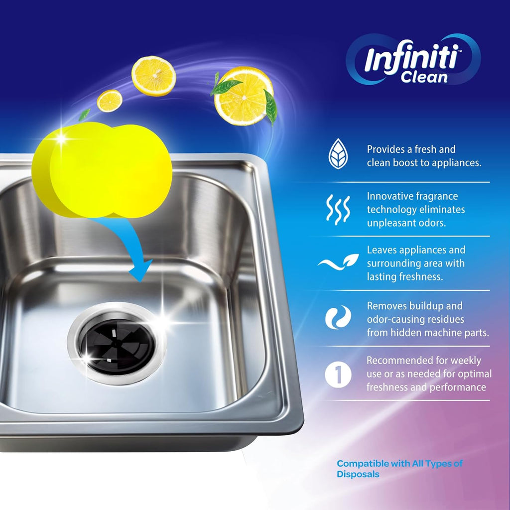 Garbage Disposal Cleaner and Deodorizer Tablets - Kitchen Sink Cleaner and Deodorizer, Septic Safe