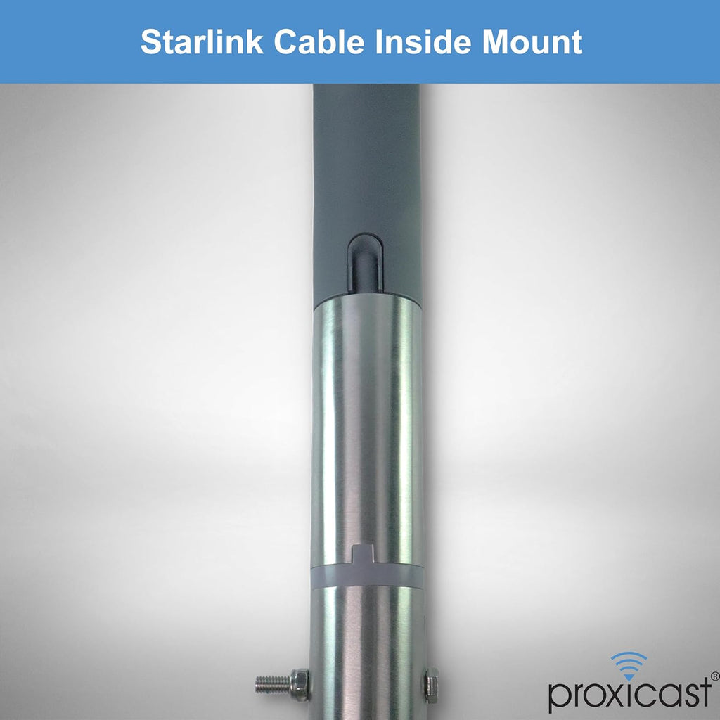 Proxicast Starlink Antenna Adapter for J-Max Antenna Mounts - Stainless Steel Coupler for V2