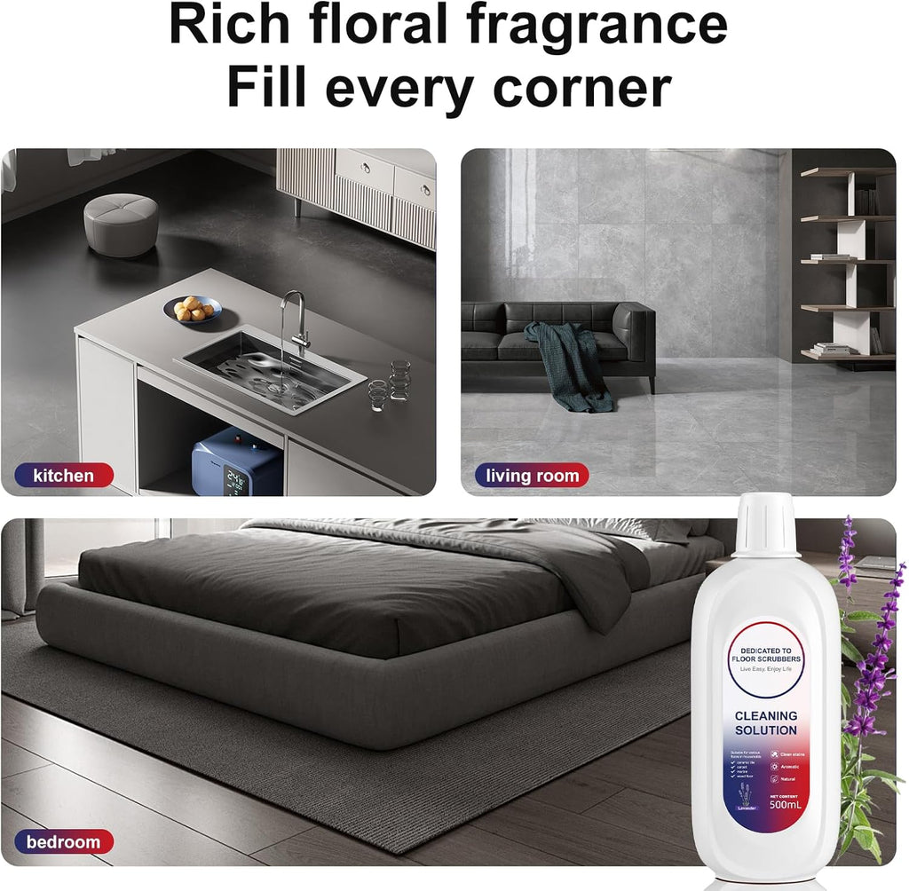 Floor Cleaning Solution 500ml Lavender Fragrance Cleaning Solution Refill Compatible With TINECO