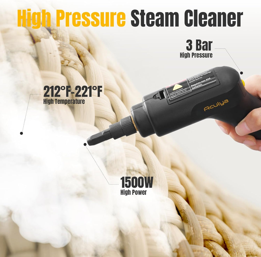 1.69 Quarts Handheld Steam Cleaner for Home Cleaning Portable Steam Cleaner for Car, Carpet