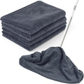 4 Pack Extra Large Microfiber Cleaning Cloths 20"x30", Lint-Free Reusable Towels for Home, Glass