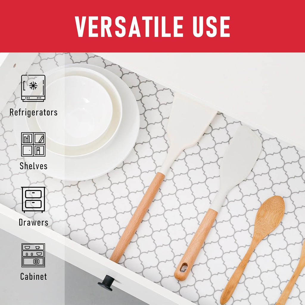 Cooyes 2 in 1 Fridge Liners & Fresh mats for Refrigerator Organizers and Storage, Absorbent Fridge