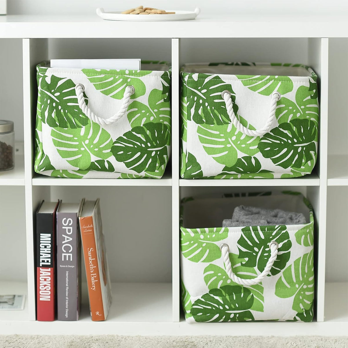 Storage Cubes, Storage Bins Baskets for Organizing 4 Pack for Organizing Toys, Clothes, Closet