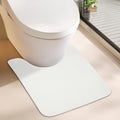Toilet Rugs U Shaped Bathroom Rug,Machine Washable Non Slip Quick Dry Super Absorbent Ultra Thin