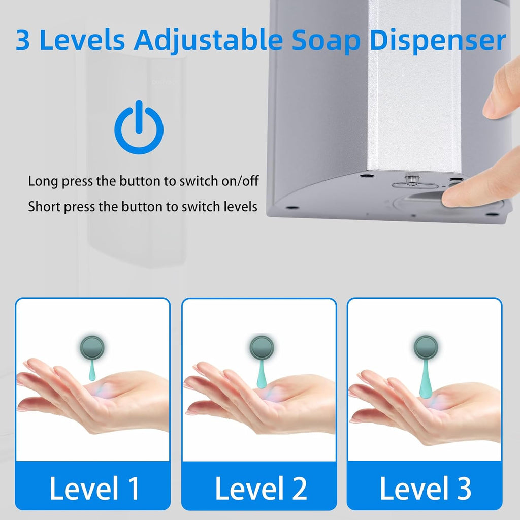 Automatic Soap Dispenser, Wall Mounted Liquid Soap Dispenser 24.6oz/700ml with Infrared Sensor