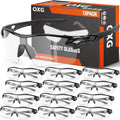 OXG 12 Pack Safety Glasses for Men Women, ANSI Z87.1 Safety Goggles Impact Resistant Protective