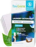Tru Earth Compact Dry Laundry Detergent Sheets, Bulk, up to 768 Loads (384 Count) - Paraben-Free