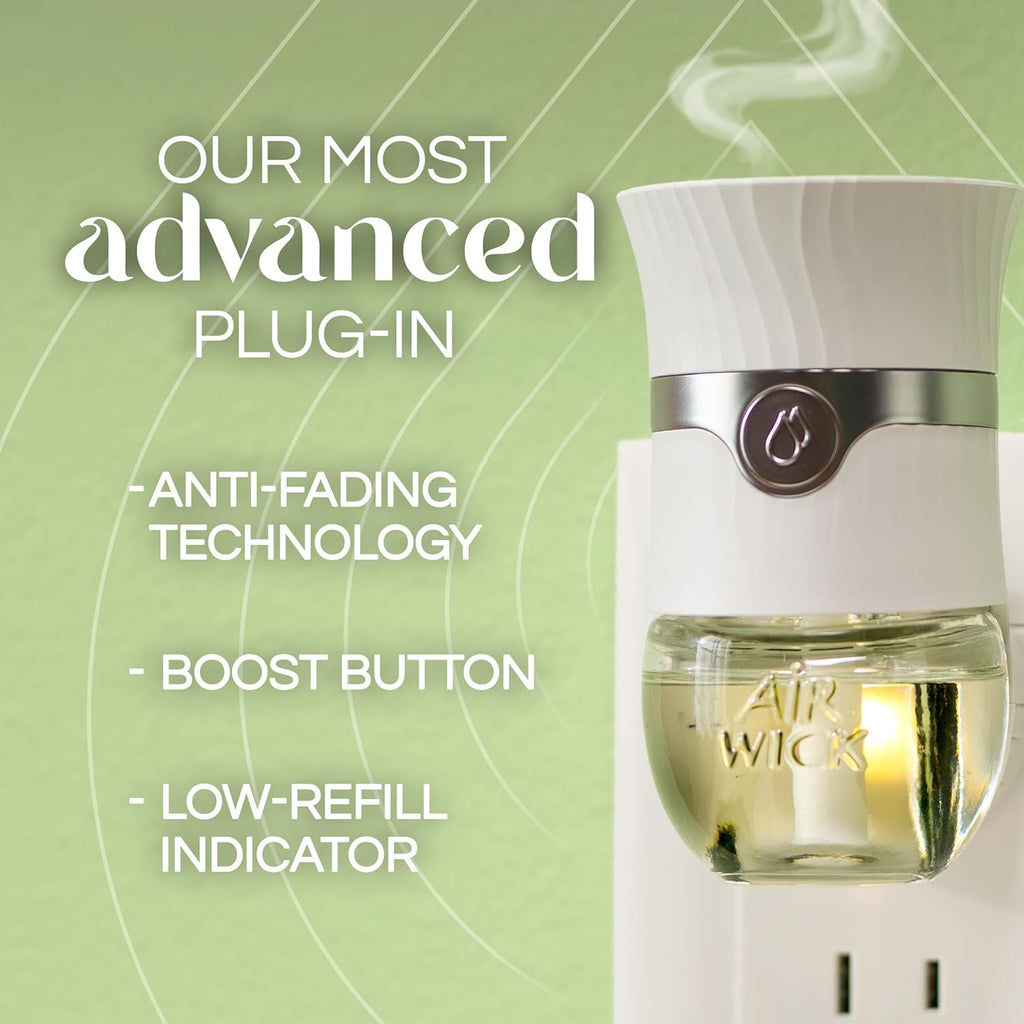 Air Wick Plug in Scented Oil Refill, 5 ct, Brown Sugar and Vanilla, Air Freshener, Essential Oils