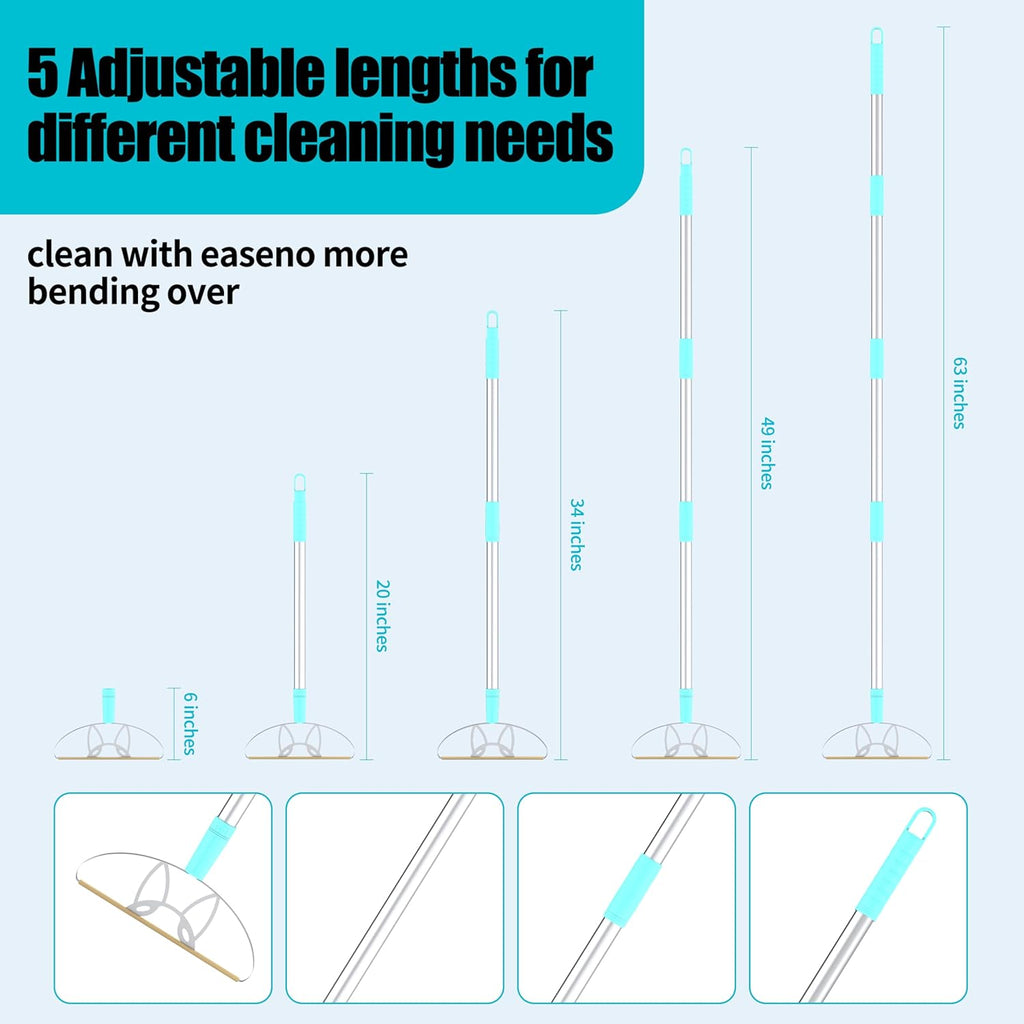 ULTRA+MAX+Pro LINTPLUS Pet Hair Remover Kit - 3-Size Carpet Rakes (S/M/L) w/Stainless Steel Handles