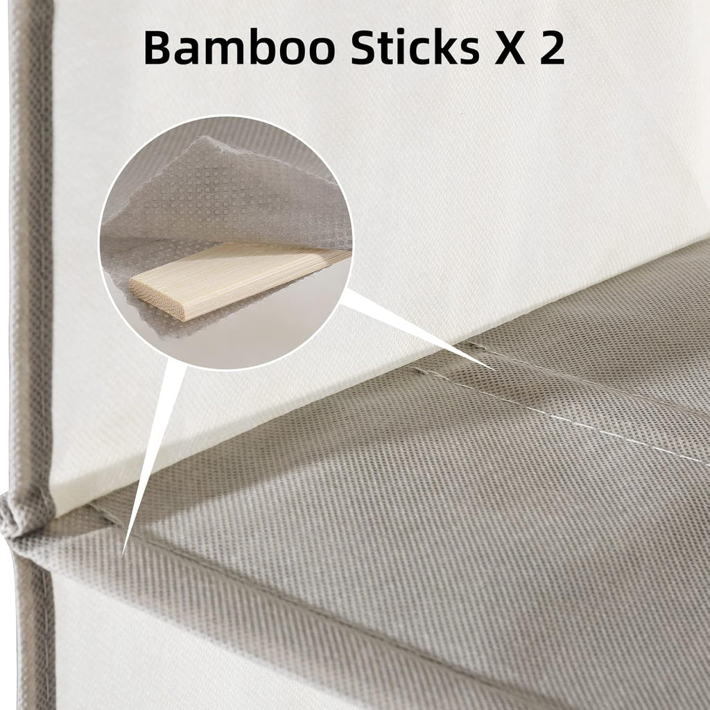 2 Packs Hanging Closet Organizer Storage, 3-Shelf Hanging Shelves for Closet, Closet Clothes