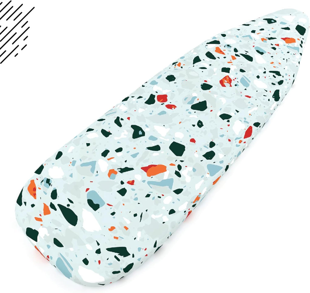 Encasa XO Ironing Board Cover and Pad - Thick 4mm Felt, Heat & Scorch-Resistant, Fits Medium Boards