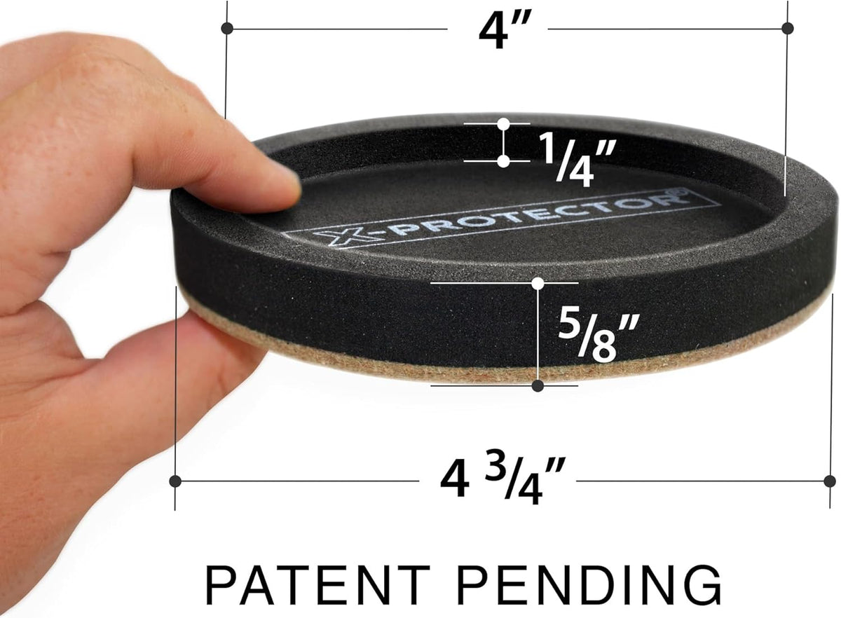 Felt Furniture Sliders for Hardwood Floors X-PROTECTOR 8 PCS 4 3/4” - Furniture Slider with Unique