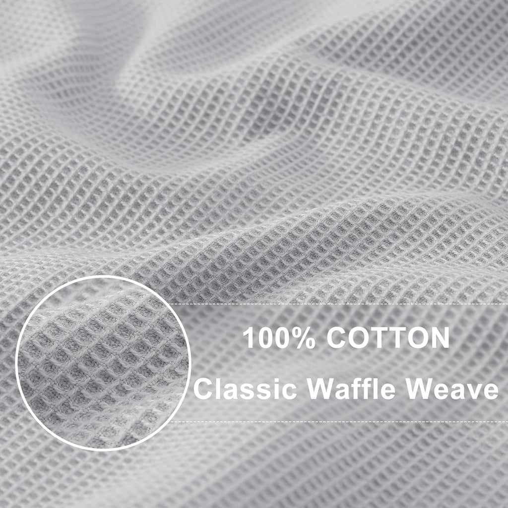 Homaxy 100% Cotton Waffle Weave Kitchen Towels - 6 Pack Soft and Absorbent Dish Towels - 16 x 26