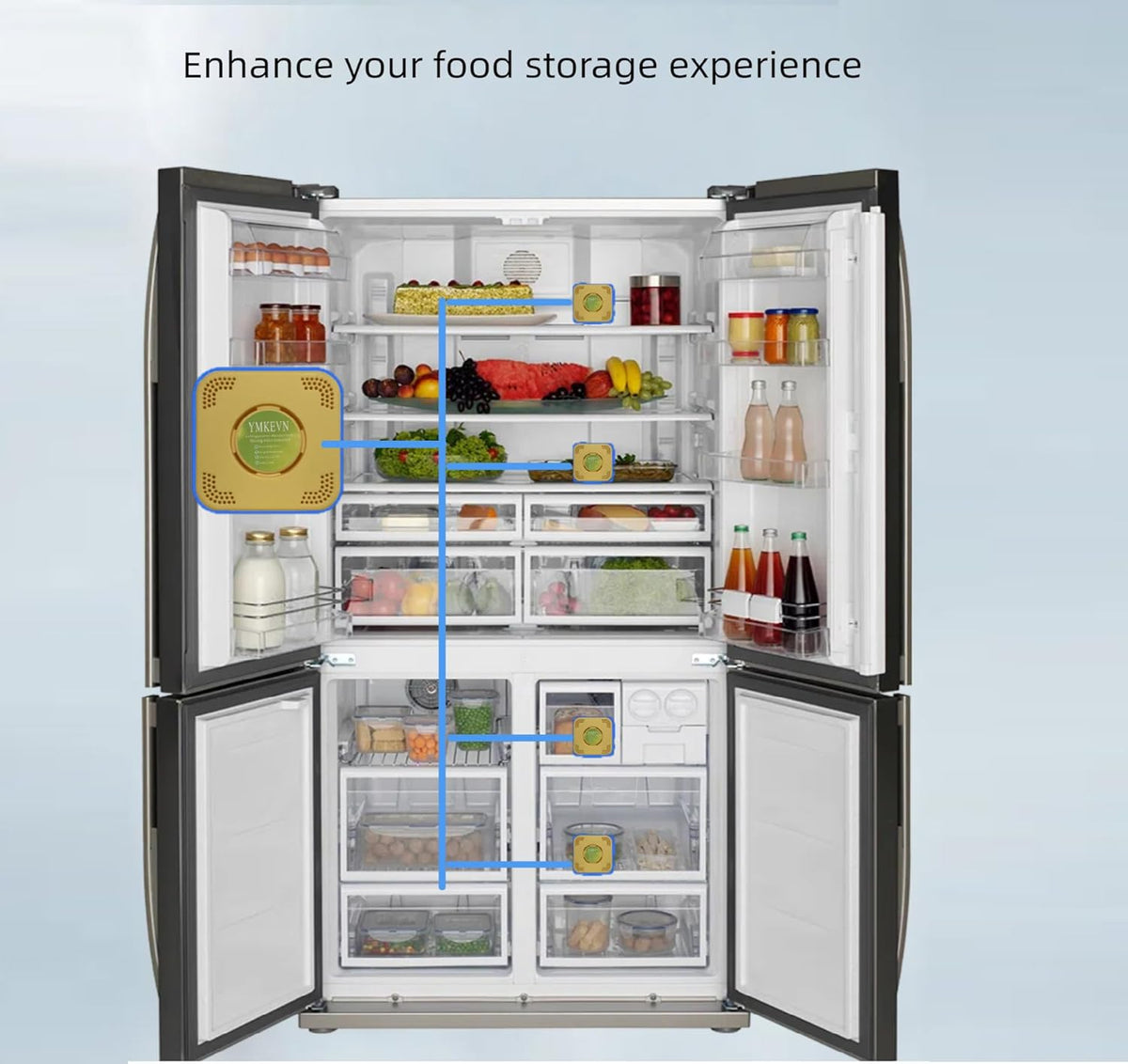 Refrigerator Deodorizer, Odor Eliminator Fridge Deodorizer - More Effective Than Baking Soda