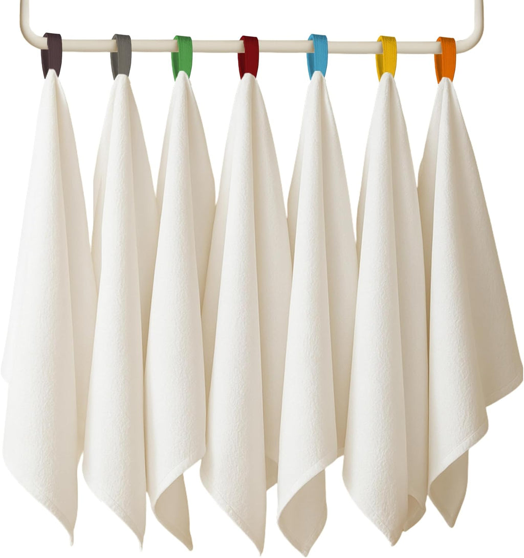 7-Pack Flat Flour Sack Towels – 100% Cotton Kitchen Dish & Tea Towels for Crafting, Embroidery