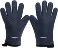 KITCHEN PERFECTION XL Silicone Smoker Oven Gloves-Extreme Heat Resistant BBQ Gloves-Handle Hot Food