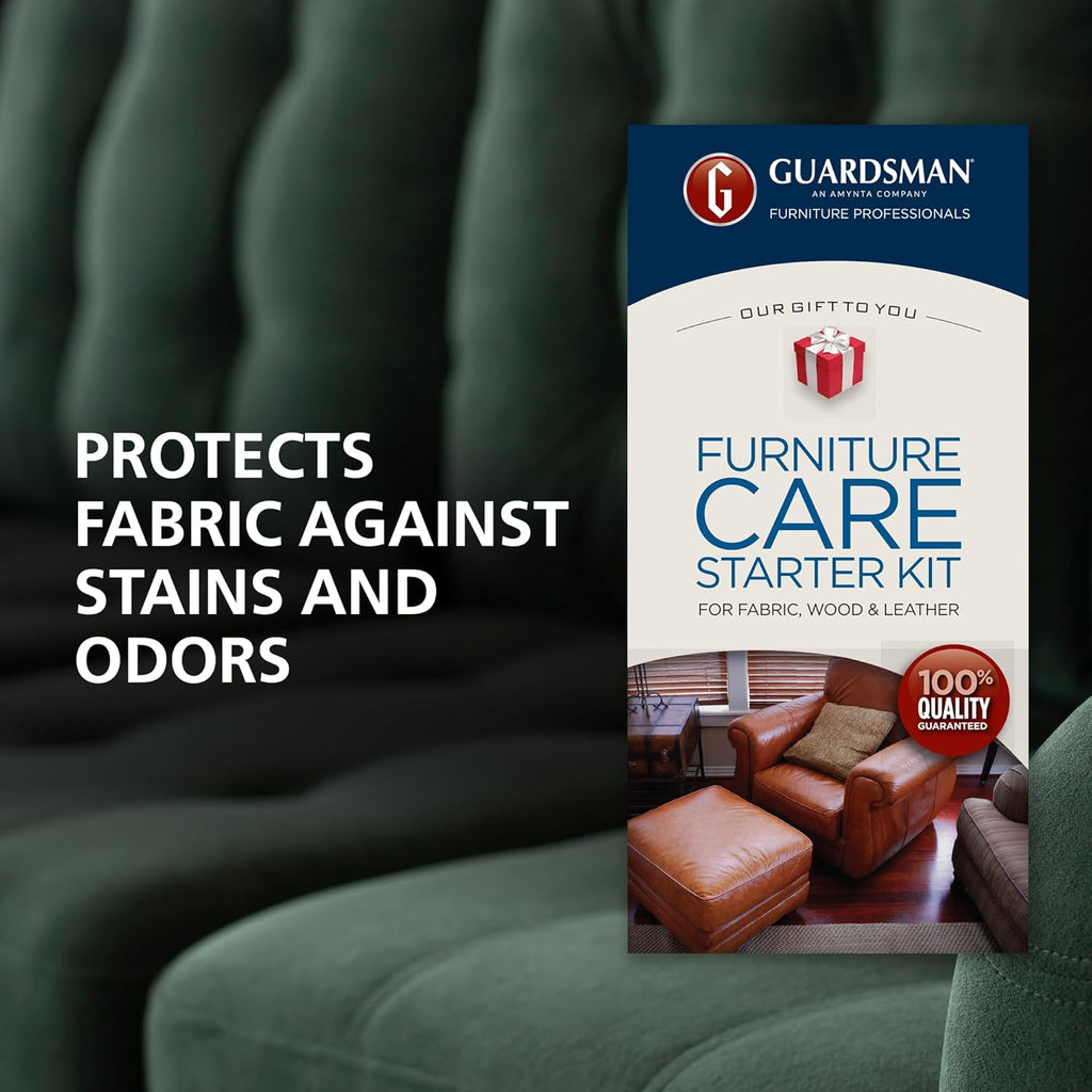 Guardsman Furniture Care Kit; Leather Conditioner, Polishing Cleaner; Includes 5 Clean & Renew