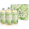 ROMIIE ZOI Liquid Hand Soap Refills Gift Set – Cucumber & Mint Scent – 3 Pack (26 Fl Oz Each)