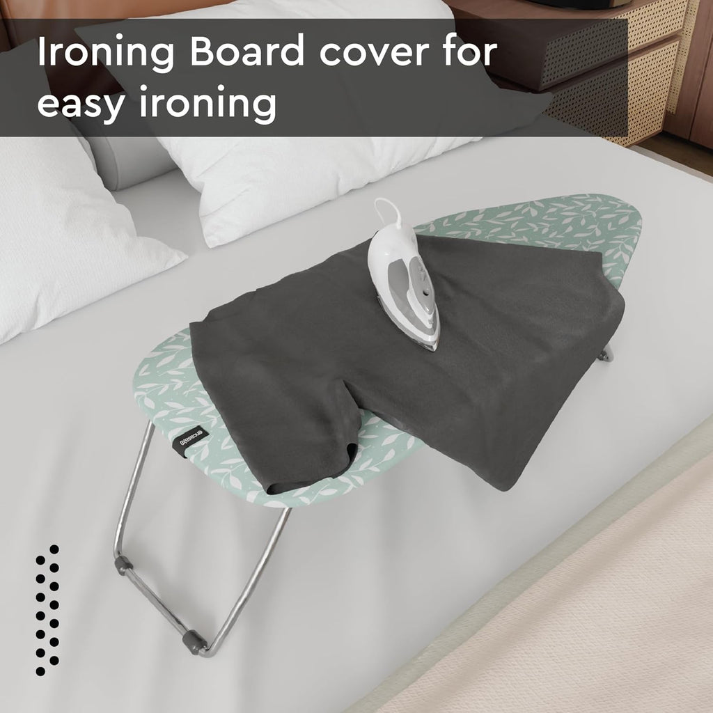 Encasa XO Ironing Board Cover and Pad 28"x12" - Thick 3mm Felt Padding, Drawstring Tightening &