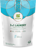 Grab Green 3-in-1 Laundry Detergent Pods, 24 Count, Fragrance Free, Plant and Mineral Based